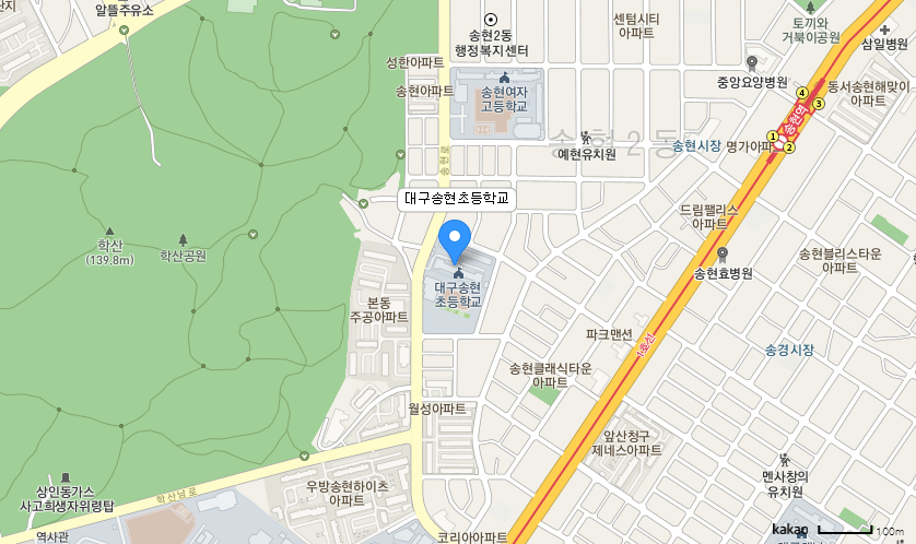 학교 찾아오시는 길 지도